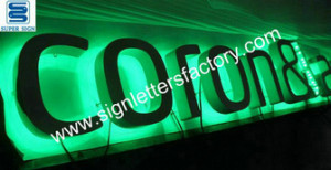 led halo letters